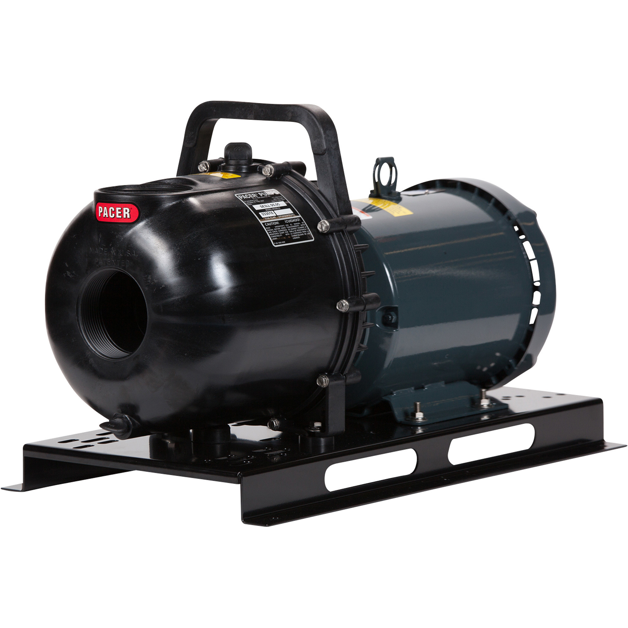 Pacer Pumps Electric Drive Centrifugal Pump, 16,800 GPH, 3in. Ports, 5 HP, 3-Phase, Model# SE3LL D5.0C